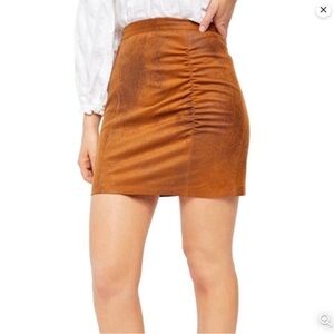 Free People Rumi Suede Mini Skirt